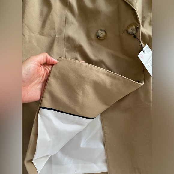Zara Oversized Blazer Coat Taupe Brown Tan Camel Neutral double breast XS NWT - Picture 16 of 16
